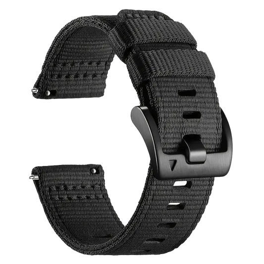 Black Combat Nylon Strap